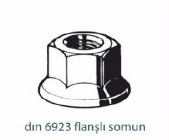 4 - DIN 6323 FLANSLI SOMUN